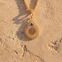 Altın Kaplama Çeyrek Altınlı Kolye 45 Cm Bnd-191