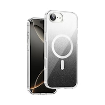 Onegif Apple İphone 17e Sora Simli Magsafe Kapak - Siyah Şeffaf