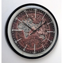 Lamedor Hemısphere Duvar Saatı 60 Cm Siyah