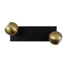 Gu10 Tasarruflu Led 3 Lü Metal Gövde Gold Hareketli Başlık Spot T Siyah