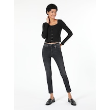 Colin's 759 Lara Super Dar Fit Normal Bel Dar Paçakadın Lacivert Jean Pantolon CL1060399_Q1.V1_DN42170