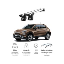 Trio-ıı Fiat 500 Crossover 2015 Ve Sonrası Kilitli Ara Atkı 120cm Port Bagaj Tavan Barı
