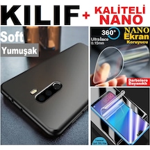 Samsung Uyumlu Note 4 Soft Kaliteli Kilif + Nano Ekran Koruyucu 519132614