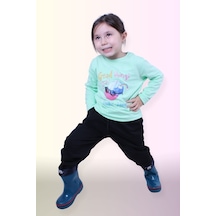 Fyk Kids Kız Çocuk Alt-üst Uzun Kollu Takım Yeşi1 Yeşil