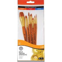 Daler Rowney Simply Gold Taklon Synthetic 7Li Fırça Seti 700