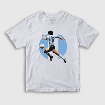 Presmono Unisex Çocuk Futbol Run Maradona T-Shirt