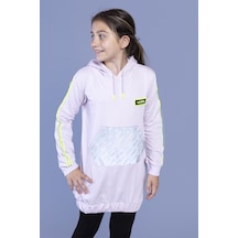 Toontoy Kız Çocuk Kanguru Cepli Reflektör Detaylı Sweatshirt Açık Pembe