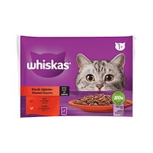Whiskas Klasik Öğünler Yaş Kedi Maması 4 X 85 G 6'li Avantaj Paketi Mıchu
