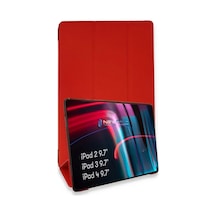 Mey İthalat Apple iPad 4 9.7 Kılıf Tablet Smart Kılıf - Kırmızı Tablet Kılıfı