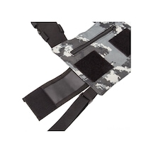 Jokmae Bg-02 Nylon Göğüs Çantası: 600d Dayanıklı, Hafif, Toz Geçirmez, Çift Cihaz Taşıma, Dijital Kamuflaj Desen