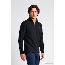 Lee Erkek Pamuklu Regular Fit Yarım Fermuar Antrasit Sweatshirt-l2620159