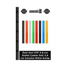 Özel Seri Stf-3.8 Cm Stafet Çubuk Seti 3,8 Cm Çalışma Ritim Kulüp Çok Renkli