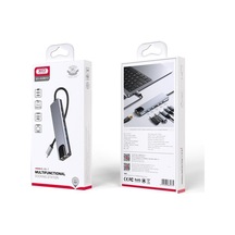 Hub013 6-in-1 Type-c Hub - 4k Hdmı, 100w Pd Şarj, Rj45 Ethernet Ve Dual Usb 3.0 Dönüştürücü