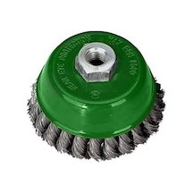 Troy T 27707/75 Burma Telli Çanak Fırça, Gri/yeşil, 75 Mm