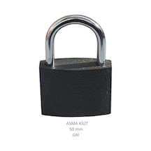 Adilon Asma Kilit, 50 Mm Gri
