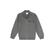 U.S. Polo Assn. Erkek Çocuk Gri Melanj Hırka Triko 50317164-vr109