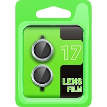 Mey İthalat Apple iPhone Uyumlu 17 Raze Metal Kamera Lens - Açık Mavi Diğer