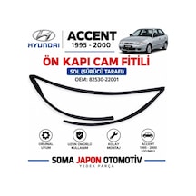 Accent 95-00 Ön Kapı Cam Fitili Sol 82530 22001