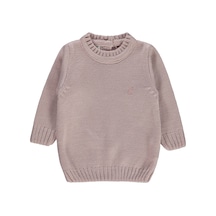 Civil Baby Kız Bebek Triko Kazak 6-18 Ay Pudra