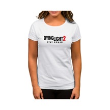 Dying Light 2 Logo Beyaz Kadın Tişört Beyaz