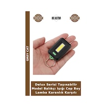 Delux Serisi Taşınabilir Model Balıkçı Işığı Cep Boy Lamba Karanlık Karşıtı Beyaz