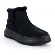 Mammamia D25kb-1540 Siyah Nubuk Hakiki Deri Kürklü Fermuarsız Kadın Bot Siyah Mammamia D25kb-1540 Siyah Nubuk Hakiki Deri Kürklü Fermuarsız Kadın Bot Siyah