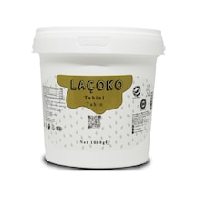 Laçoko Şekersiz Katkısız Vegan İnce Öğütülmüş Susam Tahin Kova 1 KG