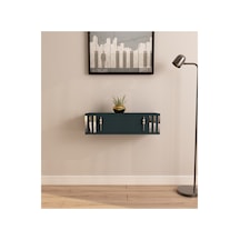 Lena 70cm Duvara Monte , Kapaklı, Modern Dresuar-antrasit-gümüş Antrasit-gümüş