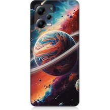 Xiaomi Poco X5 5g Uyumlu Gezegenler Arasında Renkler Desenli Silikon Kılıf Çok Renkli