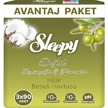 Sleepy Islak Havlu 3X90'Lı Zeytınyaglı