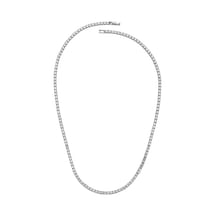 Merano Design 2mm Rhodium Su Yolu Kolye Çok Renkli