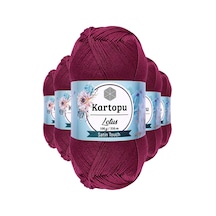 5 Adet Lotus Bikini Büstiyer Bluz Örgü İpi K747 Mürdüm