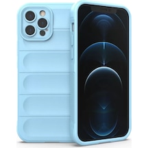 Newface Apple İphone 12 Pro Kılıf Optimum Silikon - Sky Blue Açık Mavi