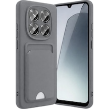 Xiaomi Redmi Note 15 4g Uyumlu Kelvin Kartvizitli Silikon - Gri