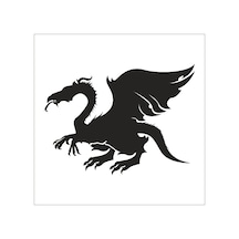 Ejderha Folyo Sticker Derstv702 40cm Uzunluk Siyah