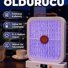 Taşınabilir Şarjlı 365 Nm Uv Sivrisinek Öldürücü Beyaz