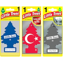Little Trees 3'Lü Set Türk Bayrağı/New Car/City Style Asma Koku