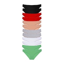 12 Adet Süper Eko Set Likralı Kadın Slip Külot Set 2 Beden: Xl Standart