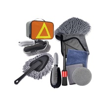 Lemestar 10 Adet Araç Lastik Fırça Seti - Mikrofiber Eldiven Ve Havlu İle Birlikte