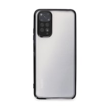 Xiaomi Redmi Note 11 Kılıf Razer Lensli Silikon - Siyah 0.2M-Çok Renkli