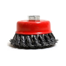 Dmax Burgulu Çanak Fırça 65 Mm Ağır Hizmet Pas, Boya Ve Metal Temizleme Fırçası