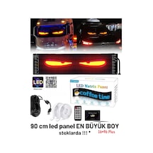Esnek Katlanabilir Panel Led Cama Yapışır Uygulama İle Kontrol Dijital Tabela Kayar 90cm 16x64 Led