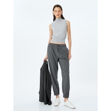 Koton Beli Bağlamalı Cepli Jogger Pantolon Antrasit 5sak40200pw Antrasit