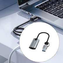 Lexroo Hu04a Type-c/usb A To 4k 60hz 1080p Hdmı Video Capture Yakalama Hub Adaptör