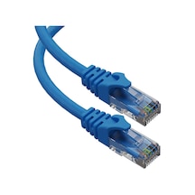 1M Cat6 Kablo - 23 Awg - Mavi - 1 Metre Cat 6 Ethernet Kablosu
