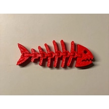 Kırmızı Renk Pla Doğal Malzeme Balık Baskı 12 Cm Ufak Oyuncak Balık
