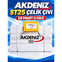Akdeniz St25 T Başlı Çelik Çivi - 1 Koli 10 Paket
