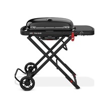 Weber Traveler Stealth Edition Gazlı Barbekü 3,8 Kw 63 34 Cm Tek Elle Katlanır-162 Siyah