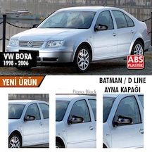 Volkswagen Bora (1998 - 2006) Batman Yarasa Ayna Kapağı (parlak Siy