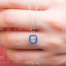 Venta 0.09 Karat 14K Mineli Baget Pırlanta Kolye